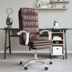 vidaXL Fauteuil inclinable de bureau Similicuir