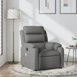 vidaXL Fauteuil inclinable de massage tissu