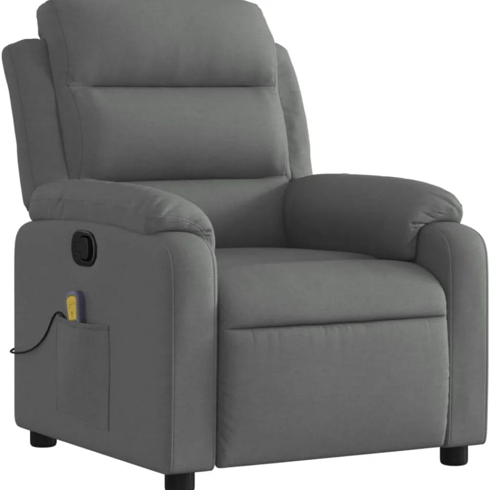 vidaXL Fauteuil inclinable de massage tissu