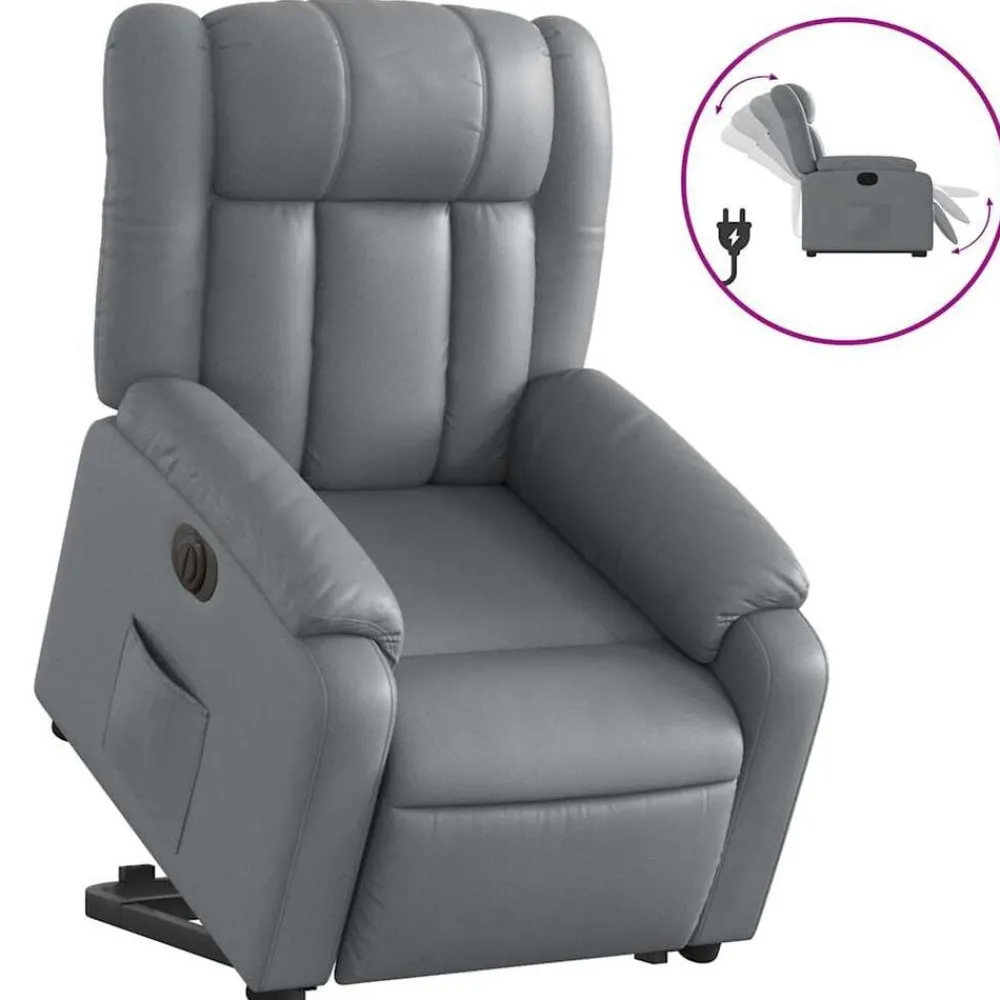 vidaXL Fauteuil inclinable électrique similicuir