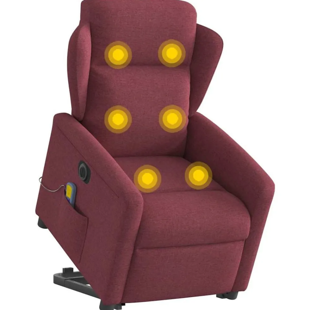 vidaXL Fauteuil inclinable de massage électrique Tissu