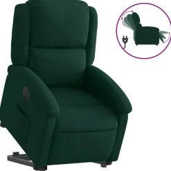 vidaXL Fauteuil inclinable électrique velours