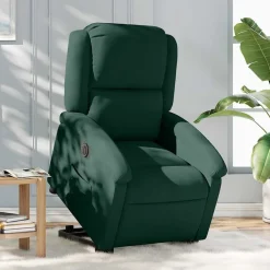 vidaXL Fauteuil inclinable électrique velours