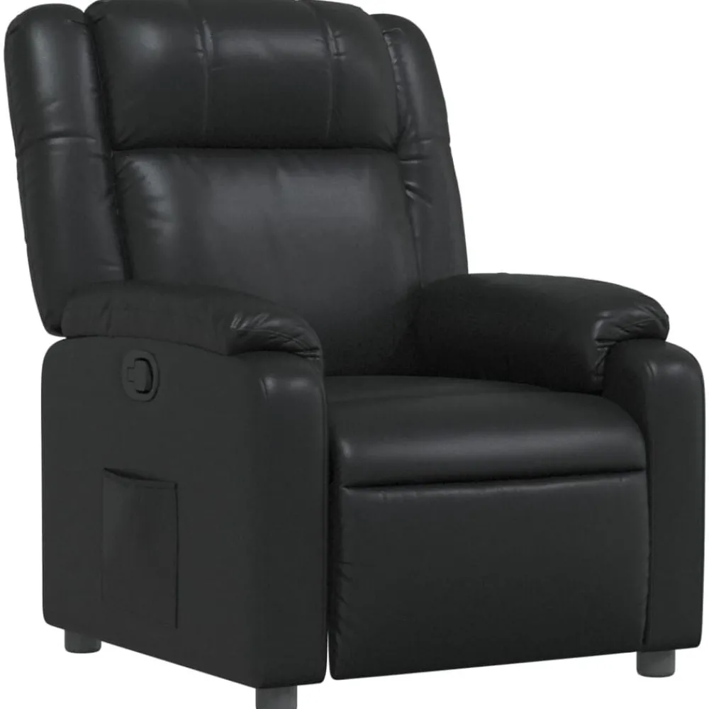 Fauteuils Et Chaises-vidaXL Fauteuil inclinable Similicuir Noir