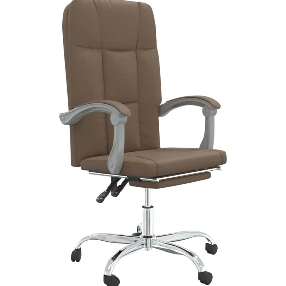 vidaXL Fauteuil inclinable de bureau Tissu