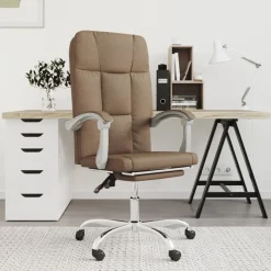 vidaXL Fauteuil inclinable de bureau Tissu
