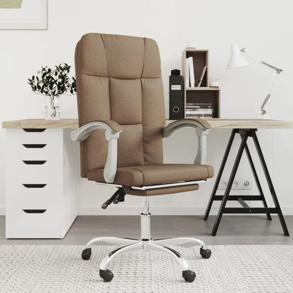 vidaXL Fauteuil inclinable de bureau Tissu