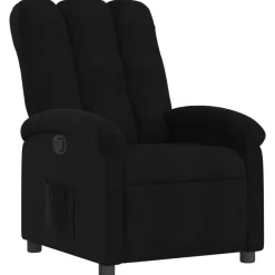 Fauteuils Et Chaises-vidaXL Fauteuil inclinable en tissu Noir