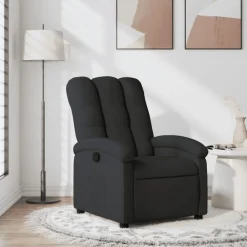 Fauteuils Et Chaises-vidaXL Fauteuil inclinable en tissu Noir