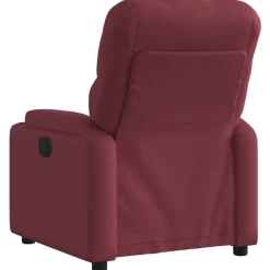 Fauteuils Et Chaises-vidaXL Fauteuil inclinable Tissu Rouge bordeaux