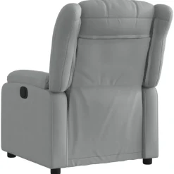 Fauteuils Et Chaises-vidaXL Fauteuil inclinable en tissu Gris clair