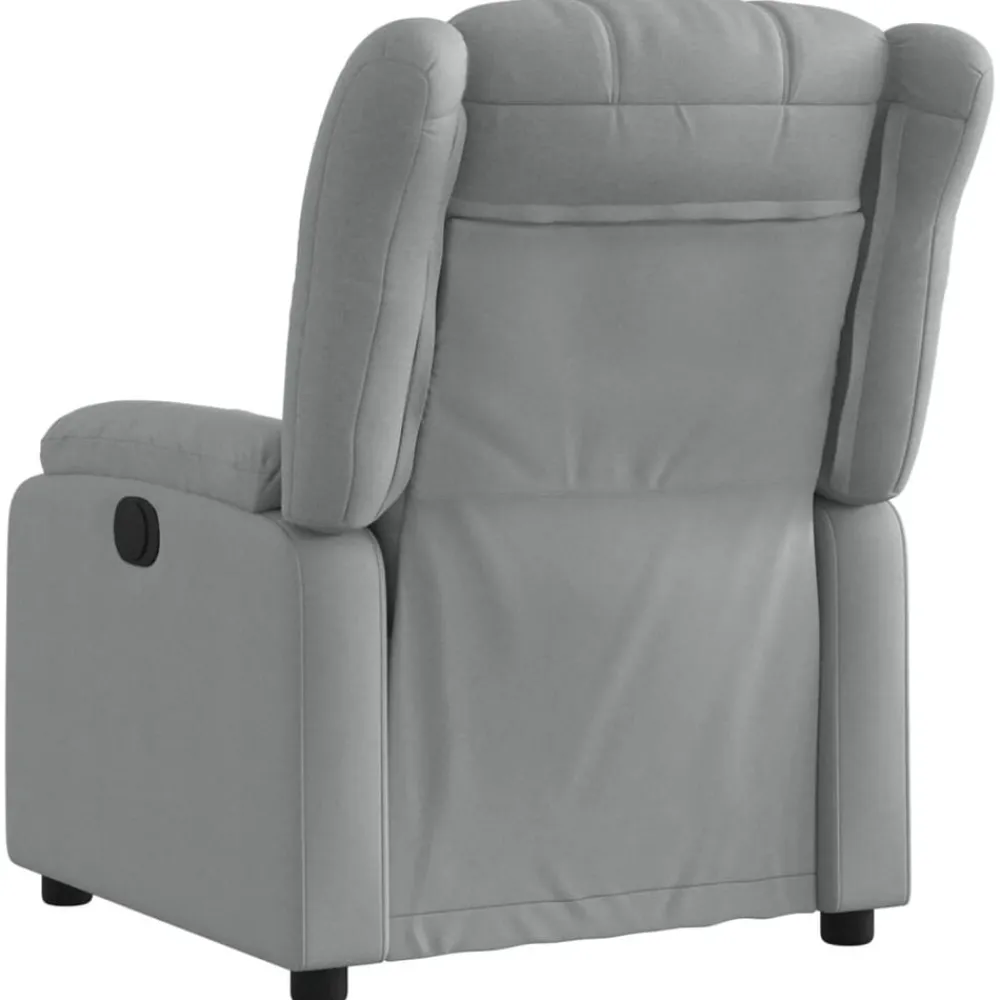 Fauteuils Et Chaises-vidaXL Fauteuil inclinable en tissu Gris clair