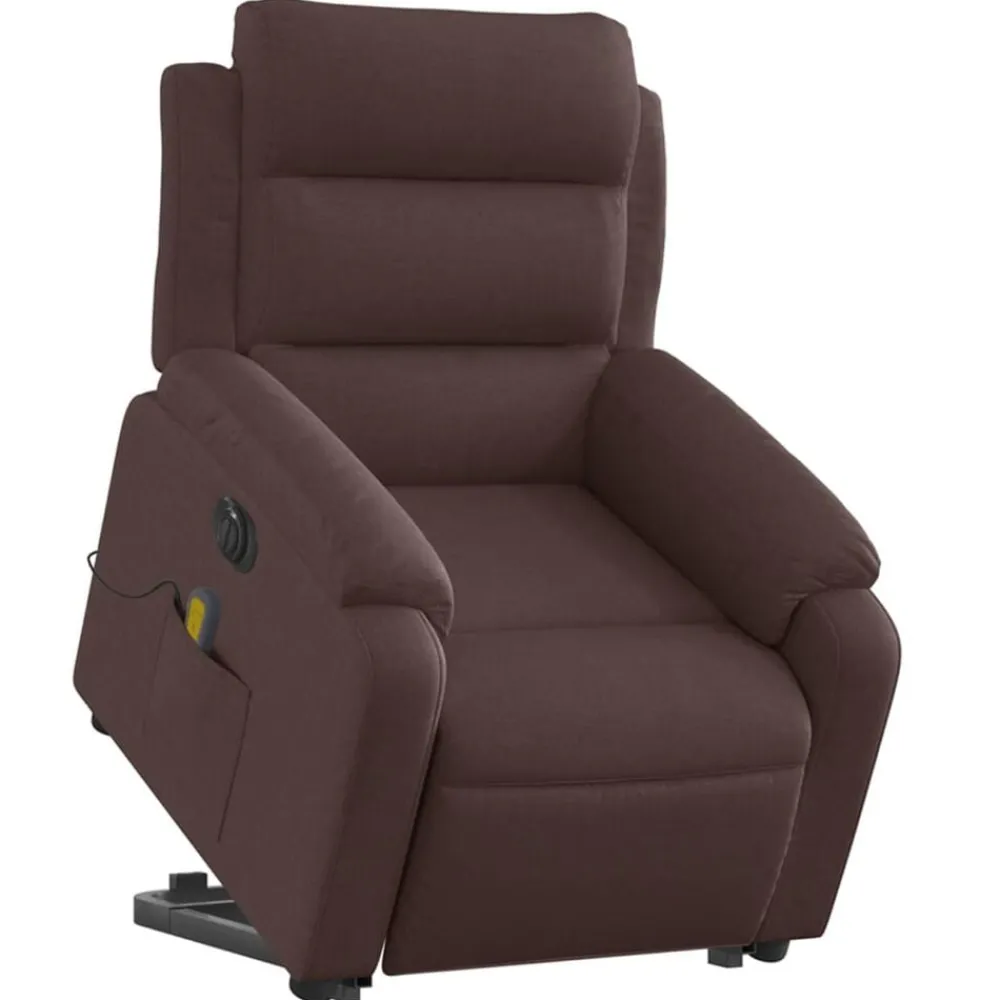 vidaXL Fauteuil inclinable de massage électrique Tissu