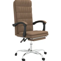 vidaXL Fauteuil inclinable de bureau Tissu