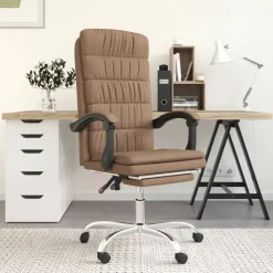 vidaXL Fauteuil inclinable de bureau Tissu