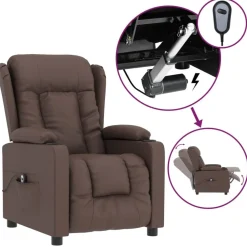 vidaXL Fauteuil inclinable électrique Similicuir