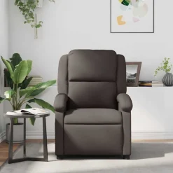 Fauteuils Et Chaises-vidaXL Fauteuil inclinable cuir véritable Marron foncé