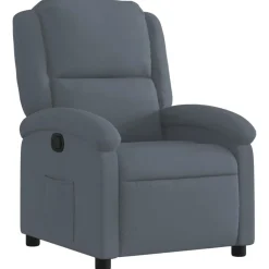 Fauteuils Et Chaises-vidaXL Fauteuil inclinable en velours Gris foncé