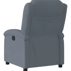Fauteuils Et Chaises-vidaXL Fauteuil inclinable en velours Gris foncé
