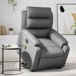 vidaXL Fauteuil inclinable de massage électrique similicuir
