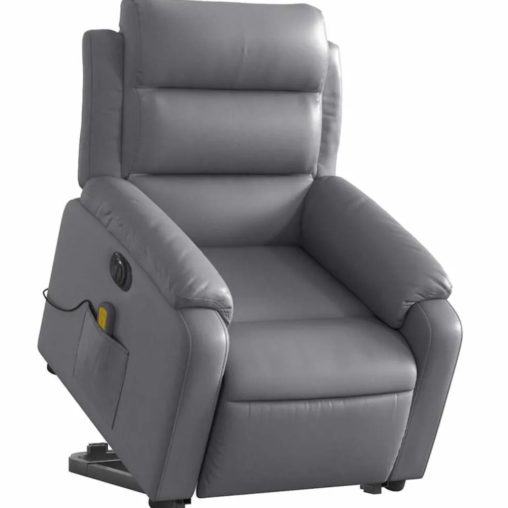 vidaXL Fauteuil inclinable de massage électrique similicuir
