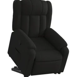 Fauteuils Et Chaises-vidaXL Fauteuil inclinable tissu Noir