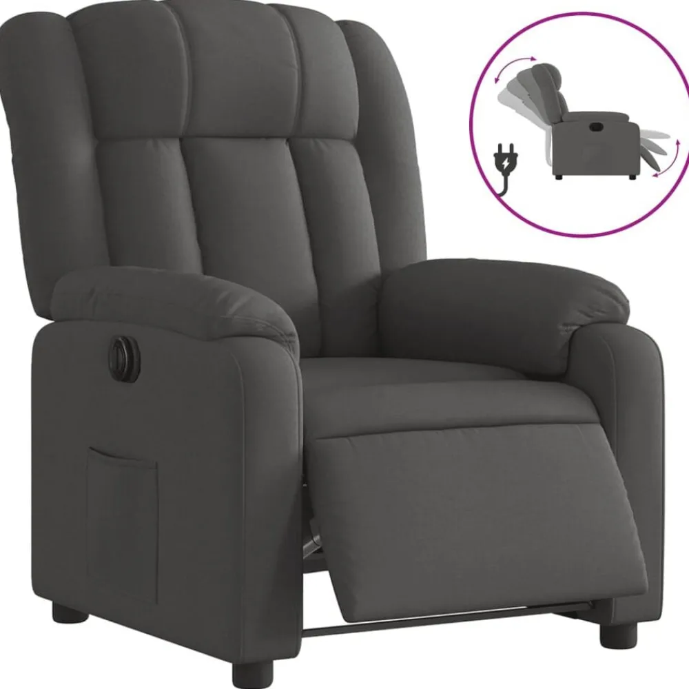 vidaXL Fauteuil inclinable électrique Tissu