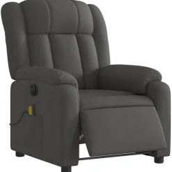 vidaXL Fauteuil inclinable de massage électrique tissu