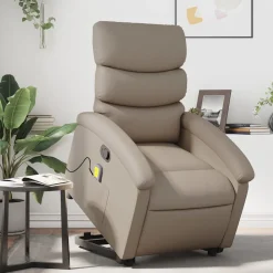vidaXL Fauteuil inclinable de massage Similicuir