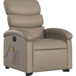 vidaXL Fauteuil inclinable de massage Similicuir