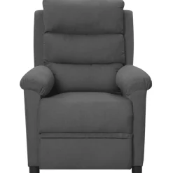 Fauteuils Et Chaises-vidaXL Fauteuil inclinable Tissu Gris foncé