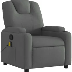 vidaXL Fauteuil inclinable de massage tissu