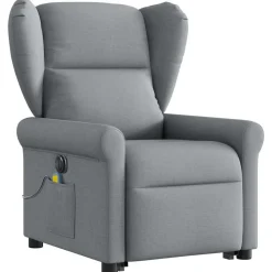 vidaXL Fauteuil inclinable de massage électrique Tissu