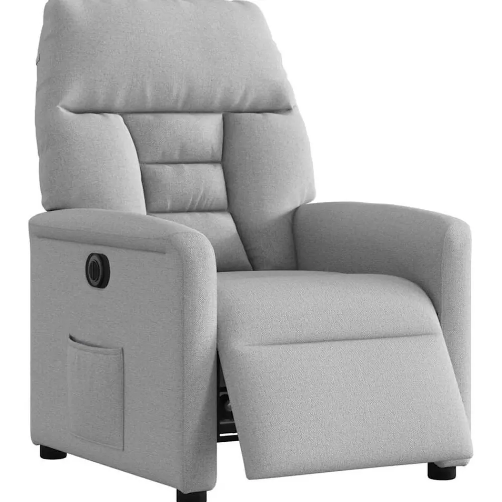 vidaXL Fauteuil inclinable électrique tissu