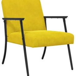 Fauteuils Et Chaises-vidaXL fauteuil 59 x 75 x 78 cm Velours Jaune