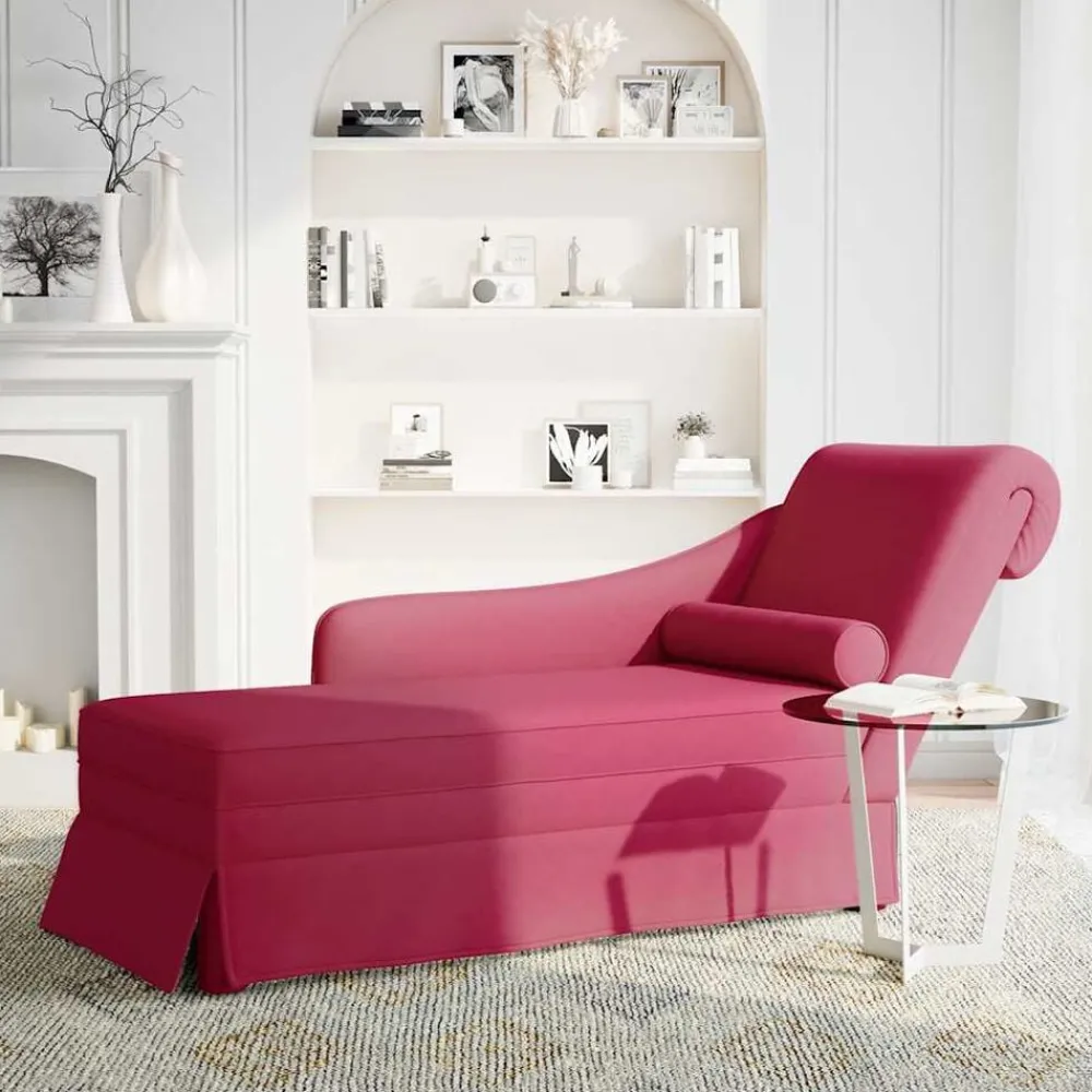 vidaXL Fauteuil long avec traversin et accoudoir droit