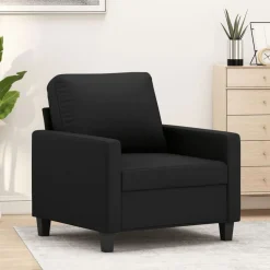 Accessoires Pour Canapés|Canapés-vidaXL Fauteuil 60 cm Similicuir Noir
