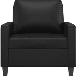 Accessoires Pour Canapés|Canapés-vidaXL Fauteuil 60 cm Similicuir Noir
