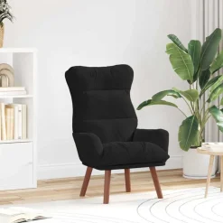 Fauteuils Et Chaises-vidaXL fauteuil 69 x 74 x 93 cm Velours Noir