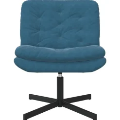 Fauteuils Et Chaises-vidaXL Fauteuil relaxant pivotant 63 x 75 x 76 cm Velours Bleu