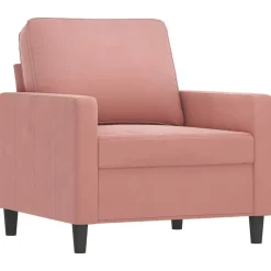 Canapés-vidaXL Fauteuil 60 cm Velours Rose