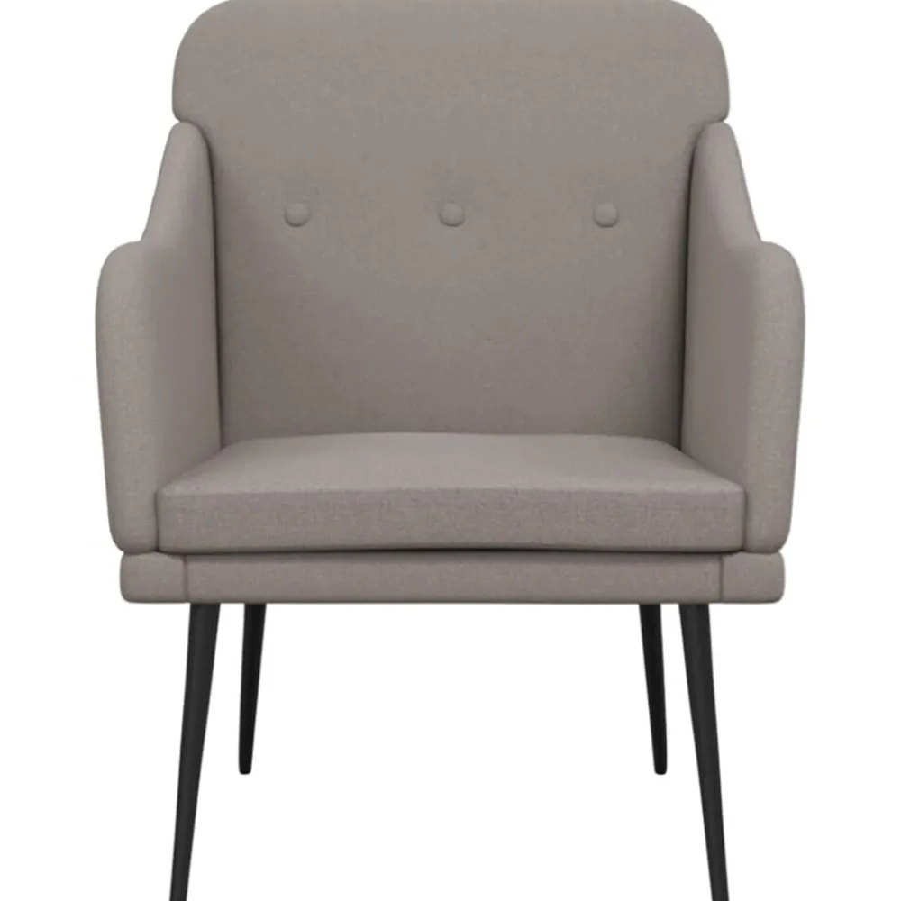 Fauteuils Et Chaises-vidaXL Fauteuil 63x76x80 cm Tissu Taupe