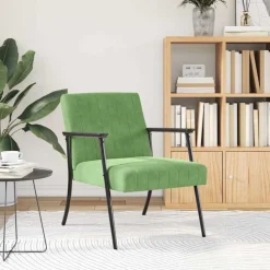 Fauteuils Et Chaises-vidaXL fauteuil 59 x 75 x 78 cm Velours Vert clair
