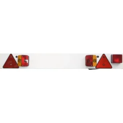 Pièces Détachées Pour Véhicules-vidaXL Feu de remorque Rouge 115x7x14 cm 12V ampoule classique