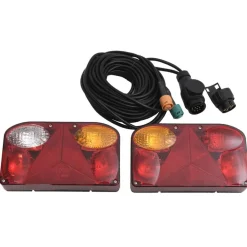 Pièces Détachées Pour Véhicules-vidaXL Feux de remorque 2 pcs Rouge 23x6x13 cm 12V ampoule classique