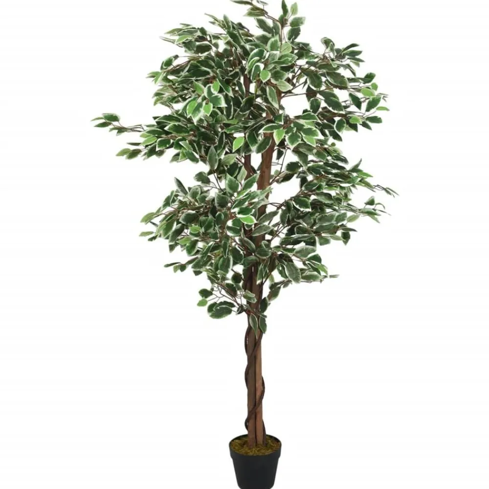 vidaXL Ficus artificiel 378 feuilles 80 cm vert