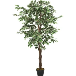 vidaXL Ficus artificiel 378 feuilles 80 cm vert