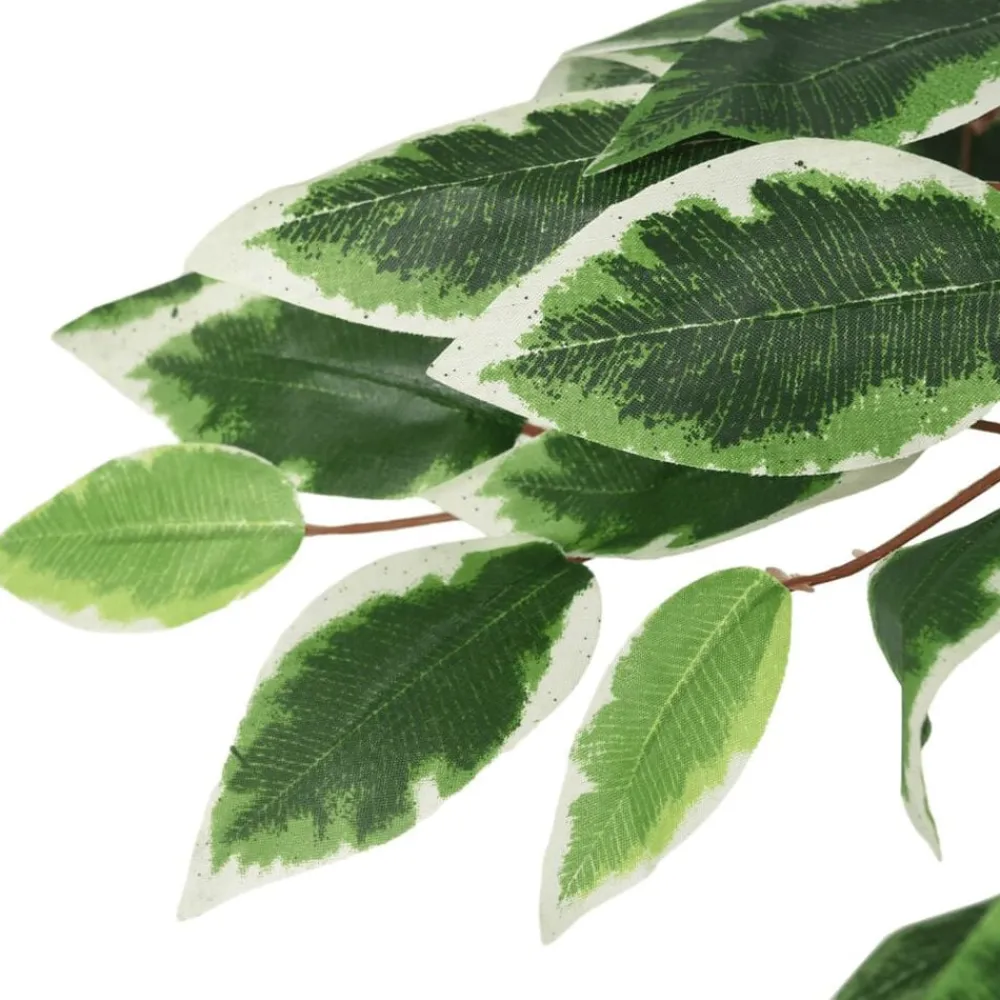 vidaXL Ficus artificiel 378 feuilles 80 cm vert