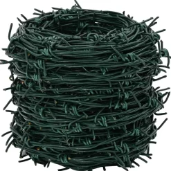 vidaXL Fil barbelé 50 m Acier Galvanisé à Chaud