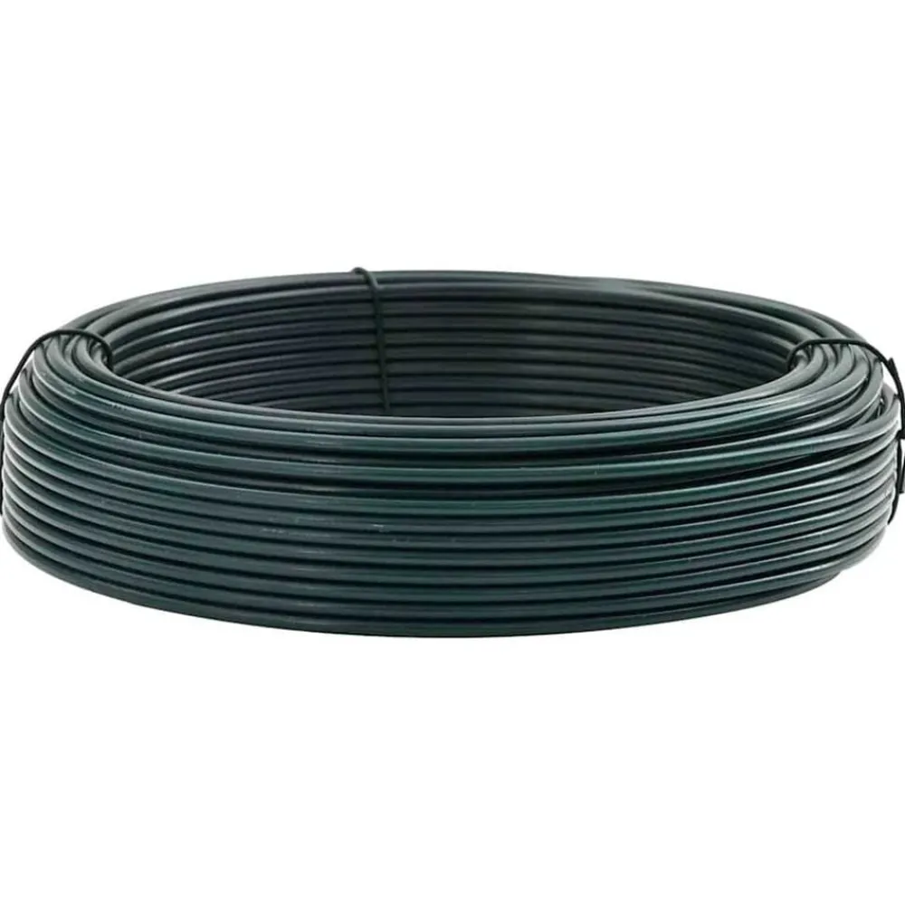 Clôtures & Barrières-vidaXL Fil de clôture Vert PVC 80 m